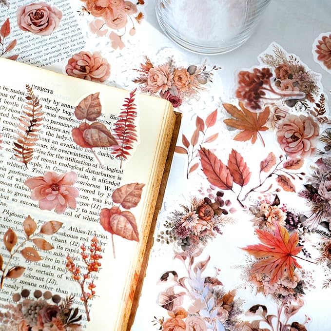 600 Pcs Natural Botanical Flower Stickers, Wildflower Stickers - Image 4