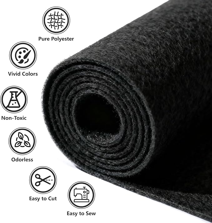 Felt Fabric 36'' X 36'' Large Felt Sheets Stiff Craft Felt by The Yard - Image 3