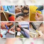 Full Size 11. 8" x 0.43" Hot Glue Sticks 50pcs Transparent Extra Long Hot Glue - Image 7