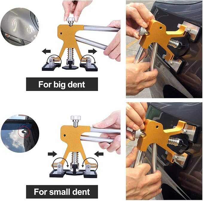 GLISTON 45pcs Paintless Dent Repair Tool Dent Puller Kit, Adjustable Width - Image 2