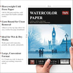 Ogfu Watercolor Paper Pad, Art Paper - Image 4