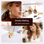Western Cowboy & Cowgirl Charms, Boot Gun Hat Horse Cactus Trinkets - Image 5