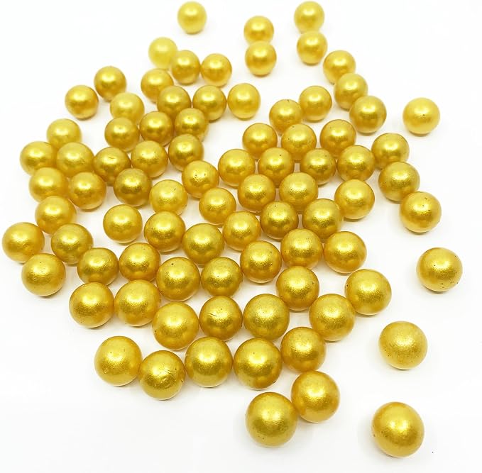 CYS EXCEL Gold Glass Marble Gemstone Vase Filler | Multiple Color Choices by CYSEXCEL%C2%AE