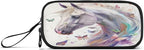 White Horse Butterflies Pencil Case Box Boys Girls Large Pencil Pouch - Image 8