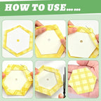 400 PCS Paper Piecing 1.25", Hexagon Quilting Templates - Image 4
