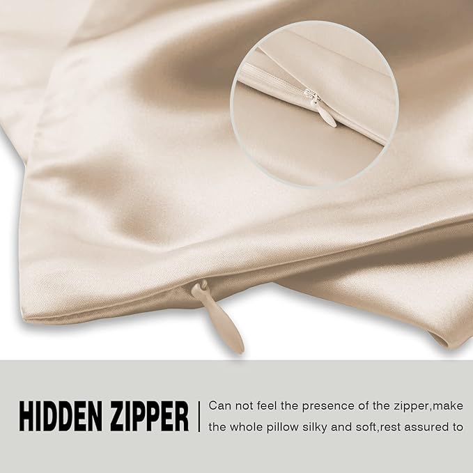Mulberry Silk Pillowcase for Hair and Skin Standard Size 20"X 26" Pillow Case - Image 4