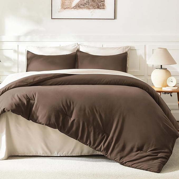Litanika Twin XL Comforter Set Brown, 2 Pieces Extra Long Dorm Bedding Sets - Image 6