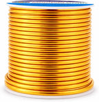 Mandala Crafts 12 Gauge Gold Tone Anodized Aluminum Craft Wire, 60 FT | Colored - Image 2
