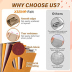 XSEINO 6 Rolls 12"x35" Large Felt Sheets, 1.4mm Thick Nonwoven Fabric - Image 4