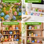 DIYDEC 68pcs Mini Resin Animal, Miniature Duck Figures to Hide Small Tiny Resin - Image 5