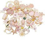 30pcs Mixed Enamel Charms Pendants - Image 2