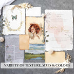 LEATHER VILLAGE Handmade Rough Textured Watercolor Paper 12.5x16.5 in White | - Image 8