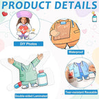 60pcs Nurse Theme DIY Cutouts Healthcare Bulletin Board Decorations Set Doctor - Image 3
