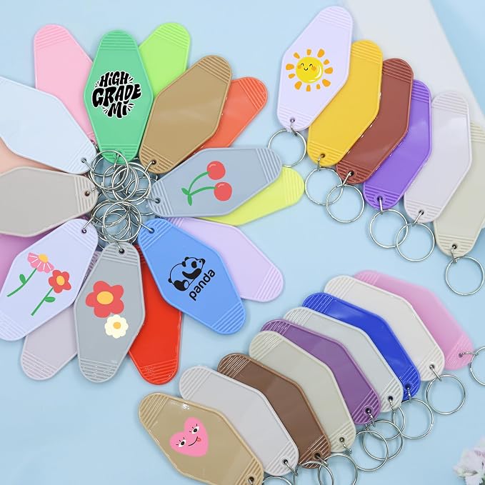 LOTMER 20/30/40/80 PCS Hotel Keychain Blank - Image 5