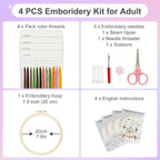 Huacan Embroidery Kit for Beginners - Image 2
