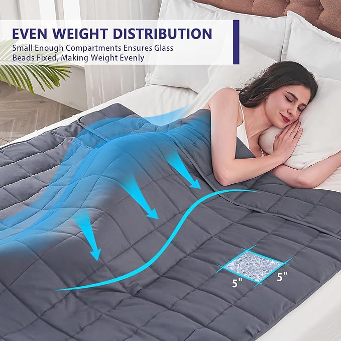 25 lbs weighted blanket Queen Size - Image 3