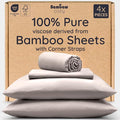 Bambaw 100% Viscose Derived from Bamboo Sheets Queen Size Set – 4pcs Cooling by Bambaw