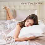 Standard Satin Pillowcase for Hair 2pc, Similar to Silk Pillow Cases, Easier - Image 2