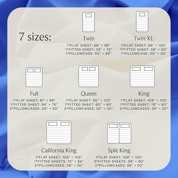 LuxClub 3 PC Twin Sheet Set, Deep Pockets Wrinkle Free Cooling Bed Sheets Hotel - Image 4