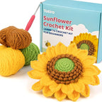 Totiro Crochet Kit for Beginners, Sunflower Amigurumi Starter Kit, Easy DIY by YourDestinationforFun