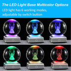 Ornalrist 3D Guardian Angel Figurines K9 Crystal Ball - Image 3