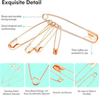 340 Pack Safety Pins Assorted, 5 Different Sizes Small and Large Safety Pins - Image 5