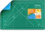 WORKLION 12" x 18" Art Self Healing PVC Cutting Mat, Double Sided, Gridded by WORKLION