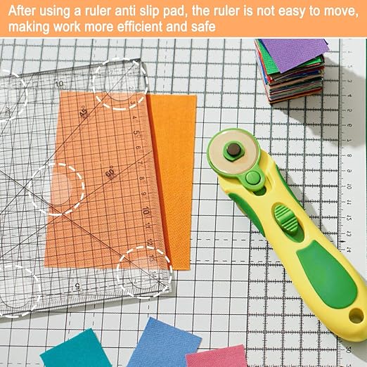 Ruler Grips, Non-Slip Ruler Rings, Quilt Template Grips, Silicone Grips - Image 3