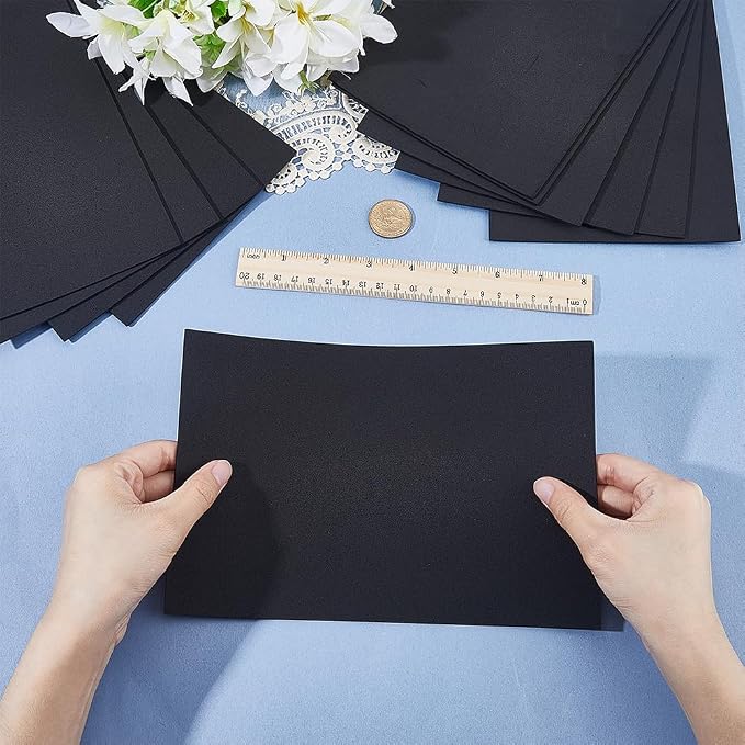 20Pcs 6x9 Inch 2MM Thick Black Foam Paper Sheets Rectangle 3D High Density - Image 3