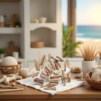 20 Pcs Natural Driftwood Pieces Branch Slices Craft Sticks Beach Decor DIY - Image 5