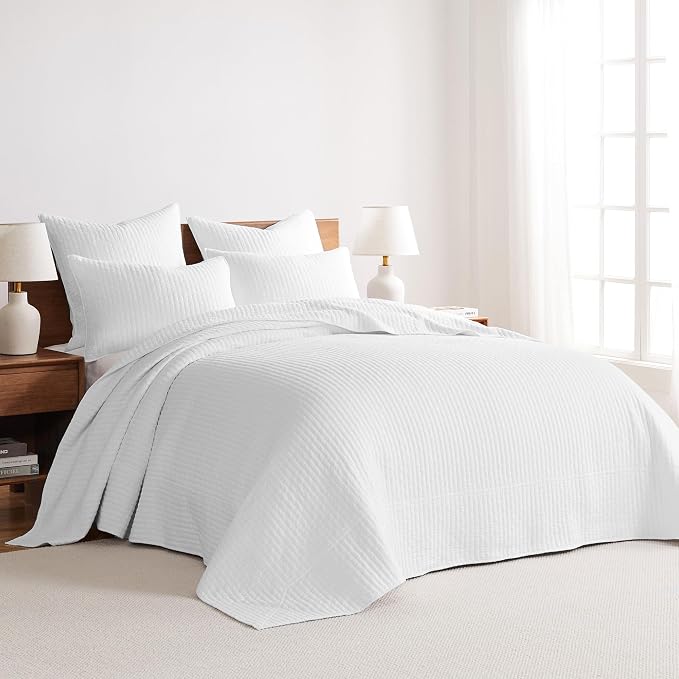 Levtex Home Cross Stitch Reversible King Bedspread Set - Image 2