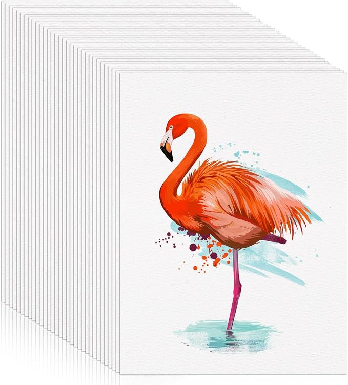 120 Sheets Watercolor Paper 9 x 12, 140 lb/300 GSM Cold Press Watercolor Paper by Prudiut