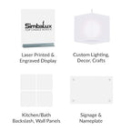 SimbaLux Acrylic Sheet White 32% Translucent Cast 12”x12” 1/8” Thick 2 Pack | - Image 3