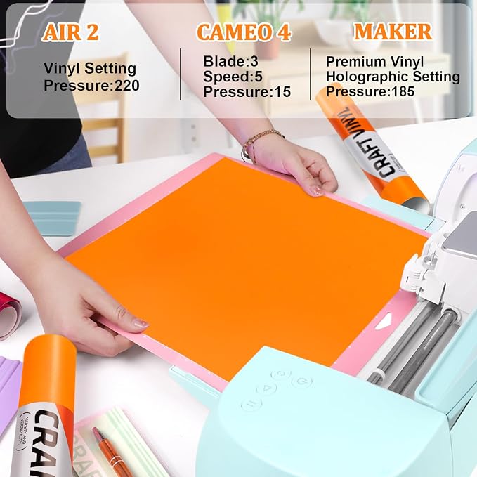 WRAPXPERT Orange Permanent Vinyl, DIY Home Decor and Car Decal, Neon Orange - Image 3