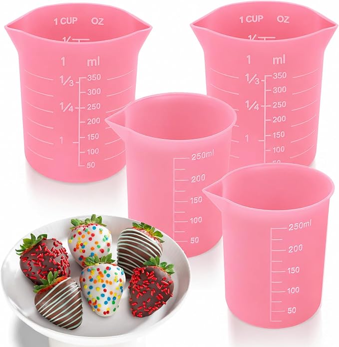 Palksky Silicone Cups for Melting Chocolate, Reusable Baking Supplies for DIY by Palksky