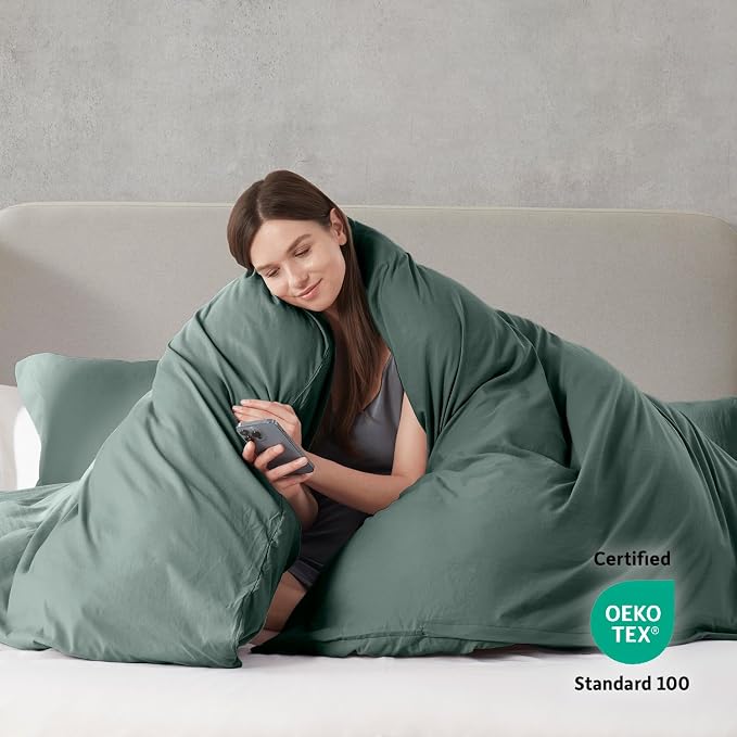 Nestl Forest Green Duvet Cover Full Size - Image 3