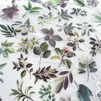 50-Piece Transparent Waterproof Greenery Plant Stickers - Image 2