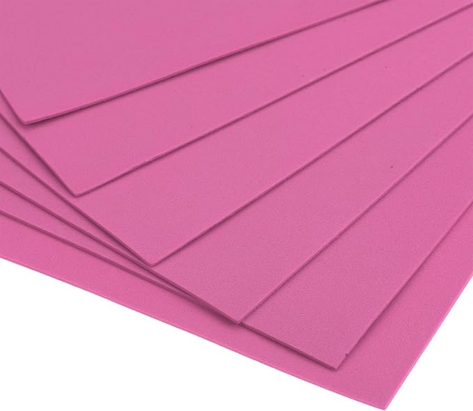 uxcell Rose EVA Foam Sheets, 11.8x7.9 in 2mm Thick Handicraft Foam Paper - Image 5
