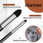 Kosiz 2 Pcs Blending Sponge Pen Double Headed Rub and Buff Washable Sketch - Image 5