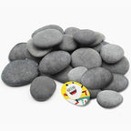 DALTACK 40 Pcs Large Rocks for Painting 25pcs 2-3in & 15pcs 3-4in Natural Flat by DALTACK