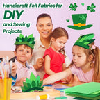 Peryiter 150 Pcs Back to School Green Felt Fabric Sheets Bulk - Image 5
