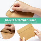 Ohuhu 4x6 Blank Brown Kraft Cards and Self-Seal Envelopes 100 Pack | 4"x6" - Image 7
