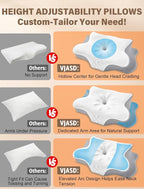 Cervical Neck Pillow for Pain Relief – Ergonomic Memory Foam Pillow for Side - Image 3
