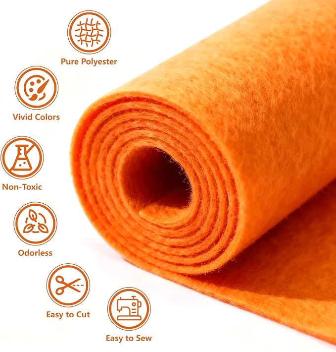 Felt Fabric 36'' X 36'' Large Felt Sheets Stiff Craft Felt by The Yard - Image 3