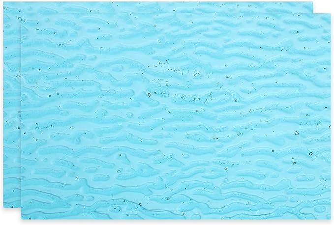 PATIKIL 4 x 6 Inch Transparent Stained Glass Sheets, 2 Sheets Mosaic Glass by PATIKIL