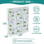 Golf White Round Ring Binders 1.5 Inch Sports Ball 3 Ring Clipboard Binder - Image 4