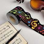69Ft Musical Notes Bulletin Board Borders Colorful Cute Musical Note Trimmer - Image 6