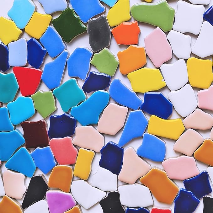 0.8inch-1.6inch Size Irregular Ceramic Mosaic Tiles by AONUOAO