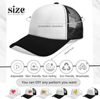 Vabean 24 Pack Sublimation Blank Cap Trucker Mesh Cap Unisex Plain Blank - Image 2