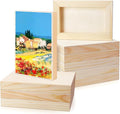 FSWCCK 10 Pack 4 x 6 inch Wood Panel Boards, Unfinished Wood Canvas Panels by FSWCCK